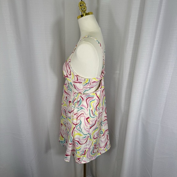 NEW For Love & Lemons Palmer Mini Dress Y2K Party Retro Satin Swirl Cut Out Sz M - Picture 6 of 15